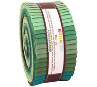 Robert Kaufman 2-1/2" Strips Kona Cotton Spring Meadows 40 Piece, Multicolored