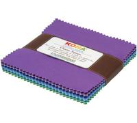 Robert Kaufman CHS-158-43 Kona Cotton Solids Sunset Charm Square 43 5-inch Squares Charm Pack,Assorted