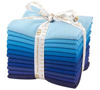 Robert Kaufman Fat Quarter Bundle Kona Cotton Sky Gazer 12 Piece, Assorted