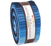 Robert Kaufman KONA Cotton Solids Dusk to Dawn Roll Up 2.5 Precut Cotton Fabric Quilting Strips Jelly Roll Assortment RU-446-40 by Robert Kaufman Fabrics