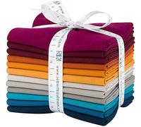 Robert Kaufman Kona FQ-1384-12 Pre-Cut Cotton Fabric Pack of 12 Tuscan Sky