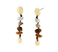 Robert Lee Morris Soho Jewelry Women's Chip Stone Linear Earrings | Hypoallergenic jewelry