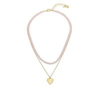 Robert Lee Morris Soho Puffy Heart Leather Necklace for Women, One Size, Metal, Not a Gemstone
