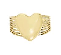 Robert Lee Morris SOHO Women's One Size Metal No Gem Puffed Heart Cuff Bracelet