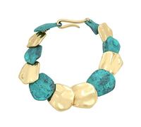 ROBERT LEE MORRIS Soho Womens Patina Petal Layered Bracelet