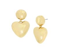 Robert Lee Morris Soho Womens Puffy Heart Stud Earrings, One Size, Metal, No Gemstone