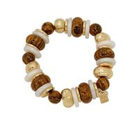 Robert Lee Morris Womens Mixed Beaded Stretch Bracelet, One Size, Metal, no gemstone