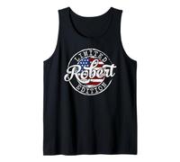 Robert Limited Edition USA Flag Stamp Personalized Name Tank Top