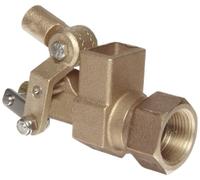 Robert Manufacturing RF605T High Turbo Series Bob Red Brass Float Valve, 1" NPT Female Inlet x Free Flow Outlet, 110 gpm at 85 psi Pressure