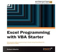 Robert Martin Excel Programming with VBA Starter Paperback Book Robert Martin Multicolor