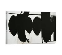 Robert Motherwell Elegy to The Spanish Republic, No. 70 Spray Oil Paintings Home & Commercial Canvas Wall Art Posters Art Print Wall Photo Paint Poster Hanging Picture Family Decor 16x24inch(40x60cm)