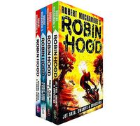 Robert Muchamore Robin Hood Series 4 Books Collection Set (Hacking Heists & Flaming Arrows, Piracy Paintballs & Zebras, Jet Skis Swamps & Smugglers, Drones Dams & Destruction)