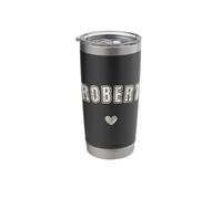 Robert Name Cute Heart Retro Love Robert Stainless Steel Insulated Tumbler
