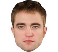 Robert Pattinson (Glum) Celebrity Mask, Flat Card Face, Fancy Dress Mask