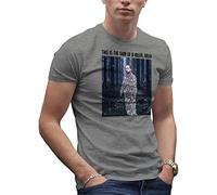 Robert Pattinson Shirt This is The Skin of a Killer Bella Men's Grey T-Shirt Size L