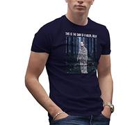 Robert Pattinson Shirt This is The Skin of a Killer Bella Men's Navy Blue T-Shirt Size S