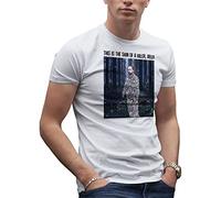 Robert Pattinson Shirt This is The Skin of a Killer Bella Men's White T-Shirt Size M
