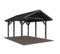 Robert S (3.2x3.7m | 11.7m2) Pitched Roof Timber Carport or Garden Pavilion