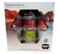 Robert’s Dorset Pork Crackling Gift Set - 12 x 55g Flavoured Pork Crackling Pots | Mixed Flavour Selection Box | Keto Friendly, Gluten Free, High Protein, Low Carb | Handmade in Britain