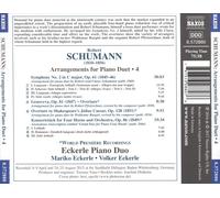 ROBERT SCHUMANN: ARRANGEMENTS FOR PIANO DUET, VOL. 4 - SYMPHONY NO. 2; OVERTURES