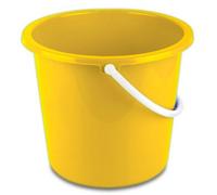 Robert Scott Abbey Round Plastic Homeware Bucket -Yellow