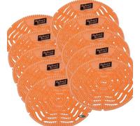 Robert Scott Antibacterial Urinal Gel Screen Citrus Splash Mat Cleans Urinals and Drains Flexible Urinal Deodoriser Fragrance Release pack of 10