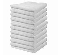 Robert Scott CICS009W Microfibre Cloth, Contract, 40 cm x 40 cm, White (Pack of 10)
