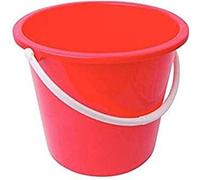Robert Scott CICS043 Household Bucket, Round, Plastic, 10 L, Red Pack of 4