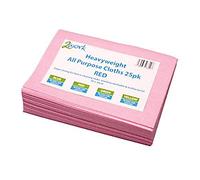 Robert Scott Cleaning Cloth Heavyweight Pink Pack of 25