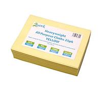 Robert Scott Cleaning Cloth Heavyweight Yellow Pack of 25