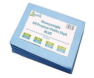 Robert Scott Cotton Cleaning Cloth Blue 35 x 50 cm Pack of 25