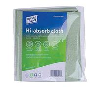 Robert Scott Hi-Absorb Microfibre Cloth Green (Pack of 5) 103986GREEN