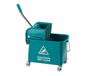 ROBERT SCOTT KS15GN Mobile Mop Bucket, 15 L, Green