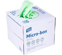 Robert Scott Micro-Box Green Microfibre Cleaning Cloths (Box of 50)
