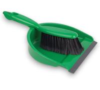 Robert Scott Professional Dustpan And Brush Set Soft Bristle Colour Coded (Green)