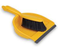 Robert Scott Professional Dustpan And Brush Set Soft Bristle Colour Coded (Yellow)