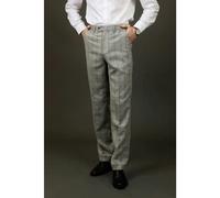 Robert Simon Andrew - Men's Grey Checked Trousers - 32W 32L
