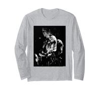 Robert Smith of The Cure Live 1982 By David Corio Long Sleeve T-Shirt