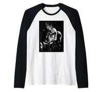 Robert Smith of The Cure Live 1982 By David Corio Raglan Baseball Tee