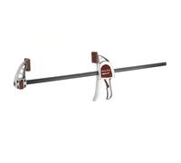 Robert Sorby Select Heavy Duty One Handed Bar Clamp 24" 600mm Quick Release Clamp and Spreader 300kgf Aluminium Body 85mm Throat Depth Soft Grip Handle