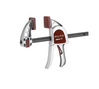 Robert Sorby Select Heavy Duty One Handed Bar Clamp 6" 150mm Quick Release Clamp and Spreader 300kgf Aluminium Body 85mm Throat Depth Soft Grip Handle