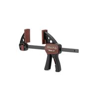 Robert Sorby Select Mini One Handed Bar Clamp 6" 150mm Quick Release Clamp and Spreader 75kgf 60mm Throat Depth Soft Grip Handle