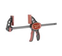 Robert Sorby Select One Handed Bar Clamp 12" 305mm Quick Release Clamp and Spreader 150kgf Clamping Force 85mm Throat Depth Soft Grip Handle