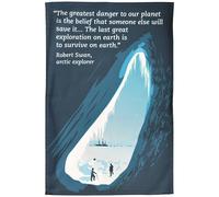 Robert Swan Save the Planet Organic Cotton Tea Towel