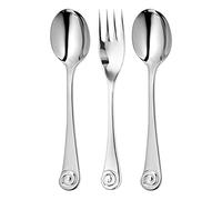 Robert Welch Ammonite Bright 3 Piece Serving Set. Made from Stainless Steel. Dishwasher Safe.