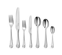 Robert Welch Ammonite Bright, 84 Piece Cutlery Set for 12 People. Made from Stainless Steel. Dishwasher Safe.
