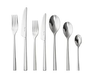 Robert Welch Blockley Bright, 42 Piece Cutlery Set for 6 People. Made from Stainless Steel. Dishwasher Safe.