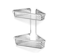 Robert Welch Burford Corner Shower Basket Double. Made from stainless steel. EASY CLEAN.
