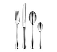 Robert Welch Radford Bright, 24 Piece Cutlery Set for 6 People. Made from Stainless Steel. Dishwasher Safe.
