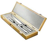 Robert Welch Radford Bright Carving Set. Made from Stainless Steel. Dishwasher Safe.